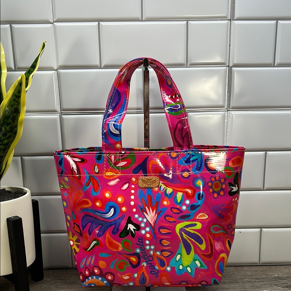 Vibrant Pink Floral Tote Bag - Brand